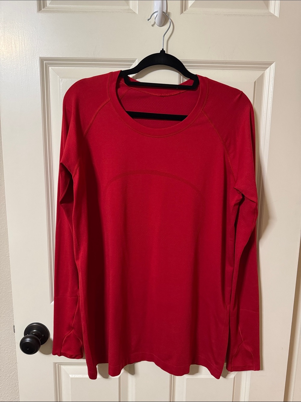 lululemon athletica Red Swiftly Long-Sleeve Performance Top